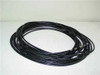 Mitsubishi STU600F Diaguide 80ft fiber optic cable coiled on white background showing full cable length and braided jacket