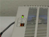 PESA PS270 close-up of front-panel connectors — VIDEO (+V 8–14, GND, -V 8–14) and ALARM terminals with green power LED lit
