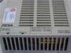 PESA PS270 front-panel label close-up — 350W INPUT, 12.0A OUTPUT, fuse type chart, PS270 VIDEO Power Supply designation
