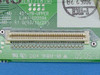 Samsung 42-YB-Upper board – close-up of label showing model 42-YB-UPPER, code LJ41-02059A, revision R1.0, date 03/10/25, and edge FPC connector