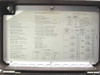 Sierra 418A-1 lid interior showing condensed operating instructions and typical blanking interval reference tables