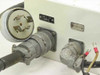 Photo-Sonics 35mm-4B power supply rear panel – 240V 1-phase locking input connector and remote port with military circular connectors