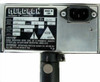 Mercron FXO416-2 rating plate label showing model, 120V 0.3A input, F6T5 lamps qty 2, 1400V 450mA output, 35W, mfg 06/94, Made in USA