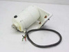 Photo-Sonics 10-1030 take-up motor rear-left view showing cylindrical motor body, mounting tray, and power cable routing