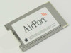 Apple AirPort 630-2883 802.11b wireless card — top face showing AirPort logo and Apple logo label
