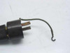 GE Type H-6 Halogen Leak Detector power plug showing damaged ground wire with broken hook connector – as-is condition detail