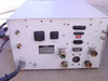 Lexel Excel-3000 power supply rear panel showing multi-pin circular connectors, DB-style control port, interlock terminals, and water-cooled laser connections