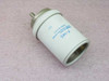 ITT F-145 ceramic thyratron tube – angled side view showing anode cap on top and three-pin metal base