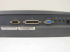 HP F1451A Port Replicator — rear port closeup showing DB9 serial, DB25 parallel, DB15 VGA, audio jacks, and power switch