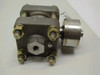 Schlumberger Statham PM6142 Differential Pressure Transducer – front-right 3/4 view showing steel body, bolted construction, and circular sensor canister