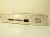 Varian VJW1454R1 Remote Channel Selector – rear panel showing two DB25 connectors (J2, J3), IEC AC power inlet (J1), and 115VAC 100VA rating label
