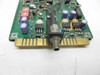 Artel R3050-840 PCB close-up of edge connector end showing gold card-edge fingers, SMA-style coaxial connector, and component detail including National Semiconductor LM349 IC