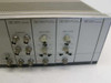 HP 8080A front panel right section close-up showing 15402A Channels module and two HP 8093A 1GHz Amplitude plug-ins and 15401A module