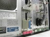 EG&G PARC 1460 rear identification label — Model 1460, Princeton Applied Research Corp Princeton NJ, manufactured February 23 1988, FCC compliance, fuse ratings, CPU/I/O-A/CRT CONT module labels