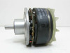 Papst-Motoren KG 933 8018 004 side profile view showing flange mount plate, stator body, and output shaft