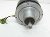 Papst-Motoren KG 933 8018 004 shaft-end view showing cylindrical output shaft with cross-pin hole and flange face