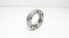 Perkin Elmer CF stainless steel vacuum flange 2.75 inch OD – angled side view showing bolt holes and sealing groove