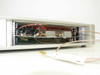 Hybricon 078-360 Reference Board Test Module – open interior view showing internal PCB assembly with RF components, SMA connectors, red and black wiring harness, and coaxial cable routing