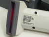 UBI ScanPlus SP laser barcode scanner label showing Model 0-320311-00-01, UBI branding, Made in Singapore