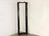 PFT 19 inch open frame rackmount stand – angled rear view showing steel frame construction and floor base