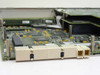 Cabletron 6E233-49 PCB close-up – daughter card connectors and multi-pin backplane interface connectors on board edge