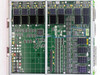 Silicon Graphics KONA-DG4 030-0687-004 two-board assembly overhead view showing complete module layout with heatsinks, memory, and dual connector edges