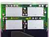 Silicon Graphics SGI 030-0742-001 512X2 Power Module Board — front-face view showing all four heatsink modules, electrolytic capacitors, and dual edge connector rows