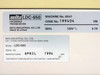 Mita LDC-650 rating plate showing model LDC-650, Machine No. KK47, Code No. 199404, 120V 60Hz 4.7A, manufactured April 1994 by Mita Industrial Co. Ltd., Made in Japan