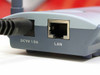 Belkin F5D6130 rear panel showing DC 9V 1.0A power input and single RJ-45 LAN port