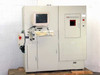 CMS PS-700 Silicon Wafer Laser Marking System — full front view showing integrated CRT monitor, keyboard tray, and main cabinet enclosure on pallet