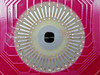 SV Probe C48-2 888008 close-up of circular spring-pin probe contact array with numbered and lettered pads radiating outward from center hub
