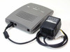 Fujitsu SpeedPort ORfast DSL Modem FC9660RA14 – angled rear/side view with included power supply adapter