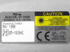 PSC Inc. GP5385-183842 rating plate label showing model number, serial number, 4.5-14 VDC power rating, May 1998 manufacture date, and 670nm Class II laser caution