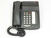 Lucent 6408Plus charcoal business desk telephone — front right angle view showing handset, keypad, and 8 line keys