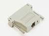 Cisco CAB-500DTF DB-25 DTE adapter — rear view showing RJ-style port opening and CAB-500DTF molded label