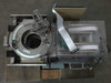 Guzik S1701 Spinstand — overhead top-down view showing spindle ring, head positioning arm, ribbon cable harness, and plexiglass enclosure panels