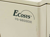 Kyocera Ecosys FS-9500DN model name label close-up – teal Ecosys logo and FS-9500DN model designation on white body