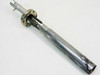 Varian 981-4314 feedthrough gun — alternate full-length view showing flange assembly and outer tube with heat discoloration near tip