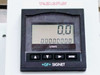 GF+ Signet 3-5100 LCD flow totalizer display reading 0.0 Litres with TOTALIZED LOB EFFLUENT label above