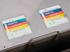 NFPA diamond hazard labels on tank lid: ST-22 (Health 2, Flammability 2, Reactivity 1) and PSR Post Stripper Rinse (Health 2, Flammability 2, Reactivity 1)