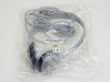 HP 5182-3552 LT-100 headphone sealed in individual poly bag showing CE mark and part number barcode label