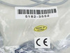 Close-up of HP 5182-3552 barcode label and Made in China sticker with CE certification mark on bagged headphone