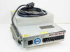 Magnetic Peripherals 47293669 Industrial Power Supply Module – front-left three-quarter view showing front panel controls, output switches, and attached AC twist-lock power cord