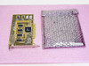 Media 100 DMP1 Supercharger PCI card shown alongside original anti-static bubble bag with part number label 64505-001300-7970A