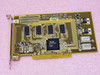 Media 100 DMP1 Supercharger Digital MediaPress Rev A3A PCI card – top component side showing LSI Logic DVXPLORE chip and memory ICs