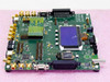 Philips Semiconductors MACH-III development board — elevated angle showing Philips IC chip, LCD module, FPGA array, and full connector complement