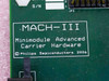 MACH-III PCB silkscreen label reading 'MACH-III Minimodule Advanced Carrier Hardware © Philips Semiconductors 2006' with S/N and JP3 jumper area