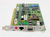 Madge Smart 16/4 AT Ringnode ISA card – angled view of bracket showing RJ-45 and DB-9 ports, Smart 16/4 label, and FCC Class A marking