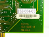 Madge 152-034-03 board label close-up showing part number, barcode, and board number 152-028-14 with UL 94V-0 marking