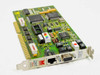Madge Smart 16/4 AT Ringnode 152-034-03 ISA Token Ring card — front component side with RJ-45 and DB-9 bracket ports visible